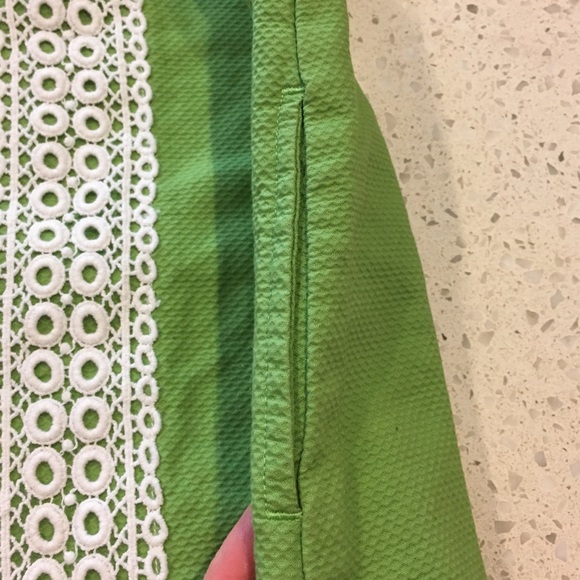 Janie & Jack Bright Green & White Lace Sundress - Picture 5 of 7